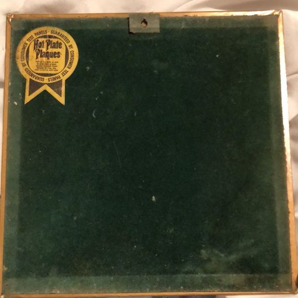 Hank Boj Lithograph 1959 Vintage Hot Plate Plaque - Picture 15 of 15